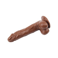 Вібратор реалістичний з пультом керування Chisa Ballsy Super Cock "JAMES DEEN 8.5" коричневий