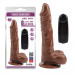 Вібратор реалістичний з пультом керування Chisa Ballsy Super Cock "JAMES DEEN 8.5" коричневий