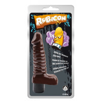 Вібратор рельєфний з яєчками Chisa RUBICON, коричневий