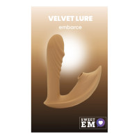 Вібратор із кліторальним стимулятором Sweet Em, L, коричневий, 15.9 х 12.6 х 6.7 см