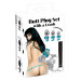 Анальні пробки з повідцем You2Toys Butt Plug Set, сріблясті
