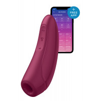 Бесконтактный стимулятор клитора Satisfyer Curvy 1+ бордовый