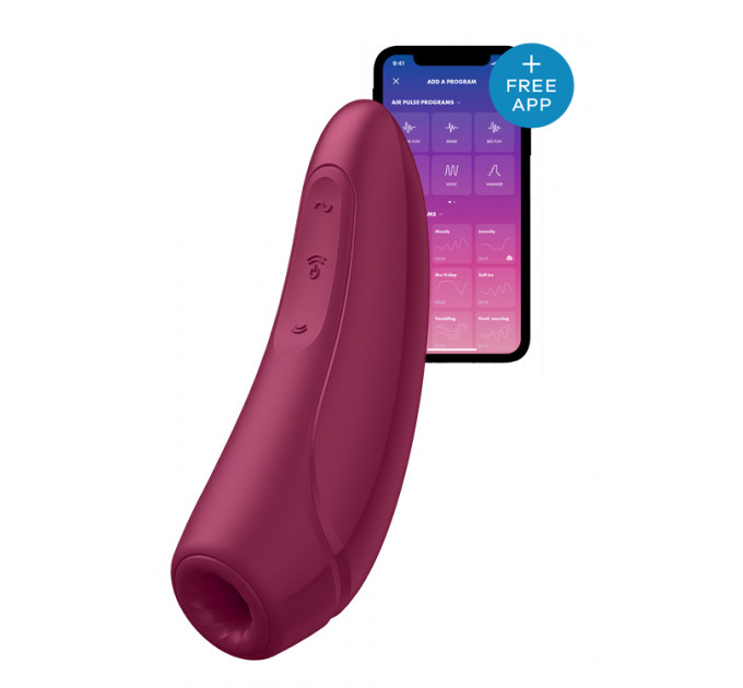 T360120 Бесконтактный стимулятор клитора SATISFYER CURVY1+ ROSE RED