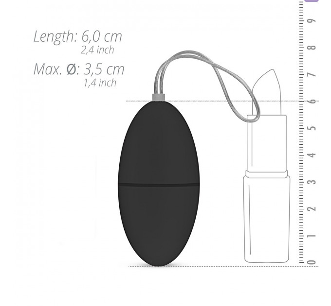 Виброяйцо с пультом Easytoys Remote Control Vibrating Egg, черный