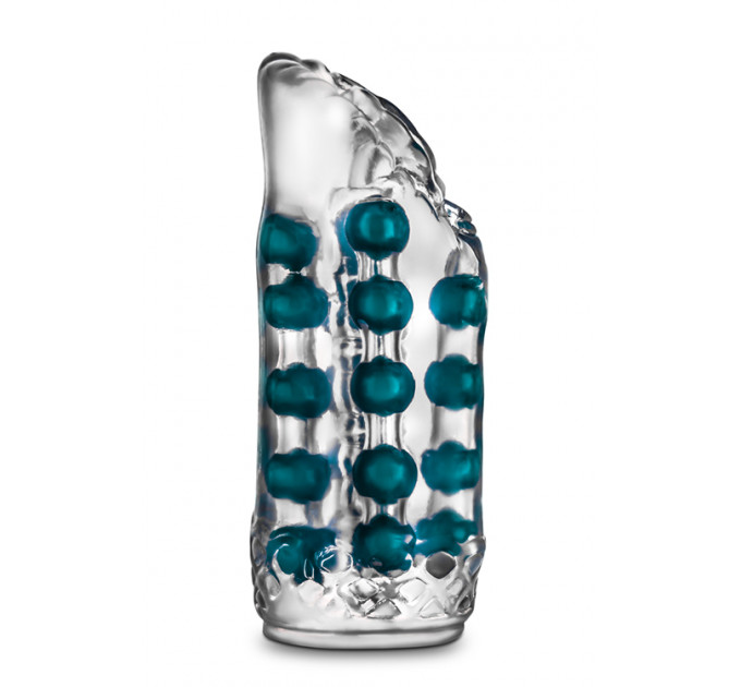 Мастурбатор вагина с бусинами внутри Blush M For Men Super Stroker Clear, прозрачный