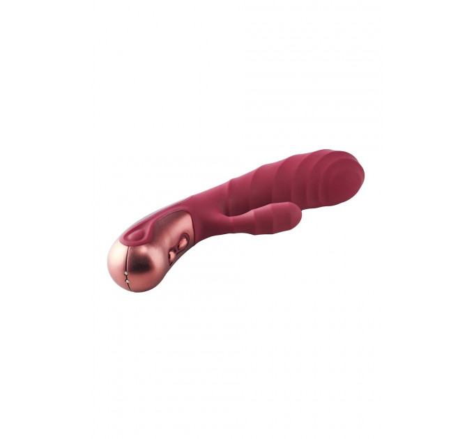 Двойной вибратор рельефный Dream Toys Dinky Duo Vibrator Jimmy K, бордовый