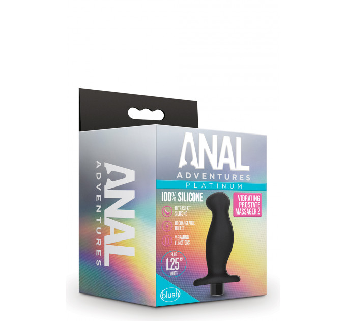 Массажер простаты Blush Anal Adventures Platinum Silicone Vibrating