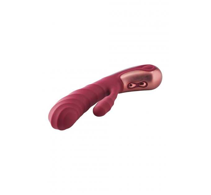 Двойной вибратор рельефный Dream Toys Dinky Duo Vibrator Jimmy K, бордовый