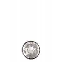 Анальная пробка с камнем A&E CLEAR GEM ANAL PLUG MEDIUM