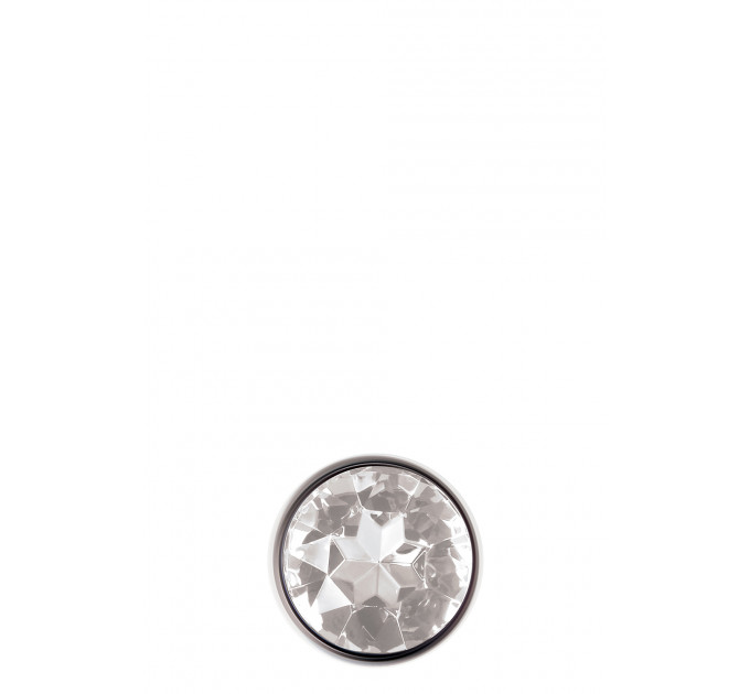 Анальная пробка с камнем A&E CLEAR GEM ANAL PLUG MEDIUM