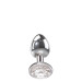 Анальная пробка с камнем A&E CLEAR GEM ANAL PLUG MEDIUM