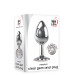 Анальная пробка с камнем A&E CLEAR GEM ANAL PLUG MEDIUM