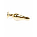 Анальная пробка с камнем Plug-Jewellery Gold BUTT PLUG- Clear