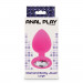 Анальна пробка з кристалом Toy Joy Diamond Booty Jewel рожевий, Large