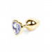 Анальная пробка S с фиолетовым камнем Boss of toys Jewellery