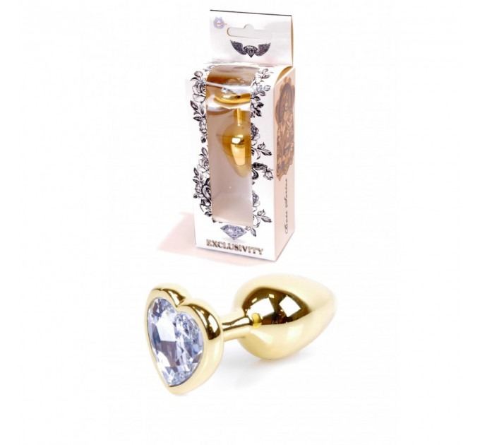 Анальная пробка S с фиолетовым камнем Boss of toys Jewellery