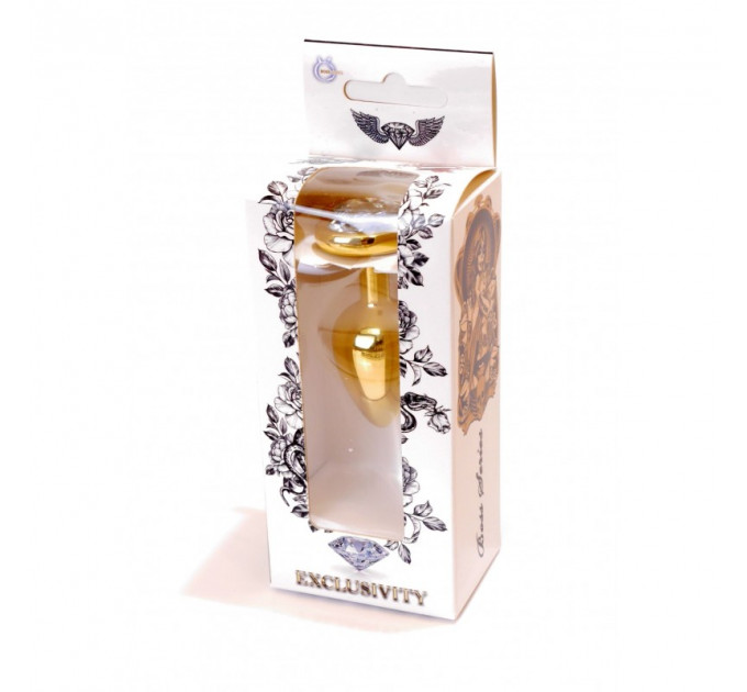 Анальная пробка S с фиолетовым камнем Boss of toys Jewellery