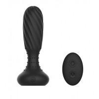 Анальная пробка с пультом Chisa Fierce Euphoria Libido Prober, черная