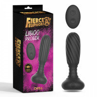 Анальная пробка с пультом Chisa Fierce Euphoria Libido Prober, черная Анальная пробка с пультом Chisa Fierce Euphoria Libido Prober, черная