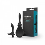 Анальный душ с двумя насадками Nexus, черный, 260 мл