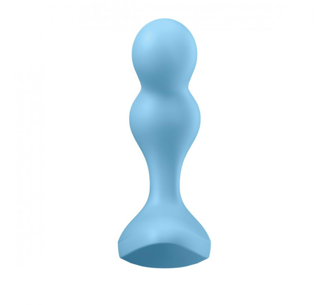 Анальный вибратор с подключение к приложению Satisfyer Deep Diver голубой