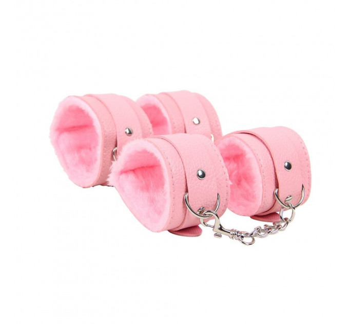 Бондажний набір Star Night для БДСМ, рожевий, 8 предметів