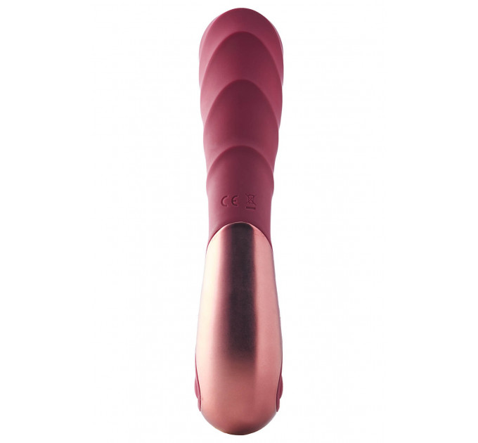 Двойной вибратор рельефный Dream Toys Dinky Duo Vibrator Jimmy K, бордовый