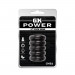 Ерекційне кільце багатоярусне Chisa GK Power, з рельєфом, чорний