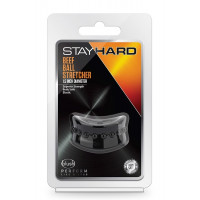 Эрекционная насадка Stay Hard Beef Ball Stretcher черная, 5 см