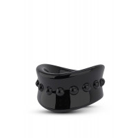 Эрекционная насадка Stay Hard Beef Ball Stretcher черная, 5 см