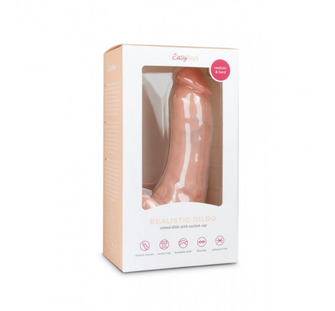 Фаллоимитатор EasyToys Realistic Dildo - 20 см бежевый