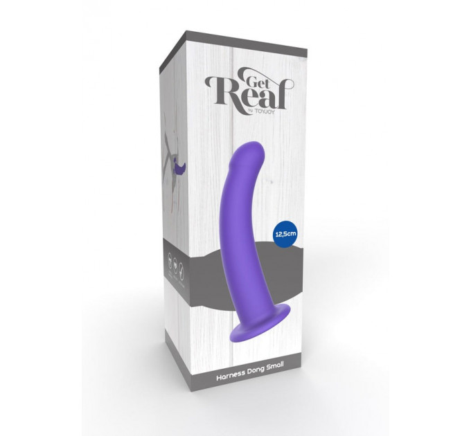 Фаллоимитатор страпон на присоскеToyJoy Get Real Silicone Harness Dong фиолетовый, М