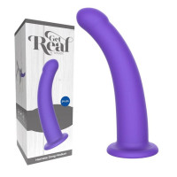 Фаллоимитатор страпон на присоскеToyJoy Get Real Silicone Harness Dong фиолетовый, М