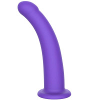 Фалоімітатор страпон на присосці ToyJoy Get Real Silicone Harness Dong фіолетовий, М