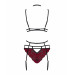 Комплект кружевной с поясом для чулок Obsessive Sugestina 3-pcs set S/M