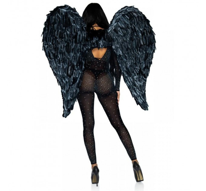 Крылья ангела из перьев Leg Avenue Black Feather Wings - Hvit