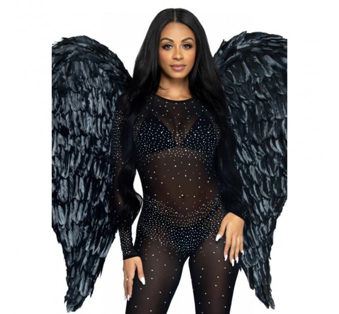 Крылья ангела из перьев Leg Avenue Black Feather Wings - Hvit