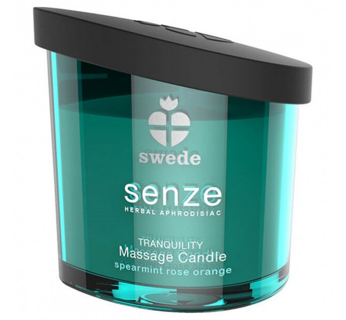 Масажна свічка з ароматом м'яти Swede Senze, 50 мл