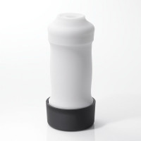 Мастурбатор хай-тек рельєфний Zen 3D Tenga, білий, 15 х 7 см