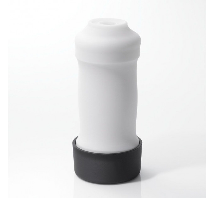 Мастурбатор хай-тек рельефный Zen 3D Tenga, белый, 15 х 7 см