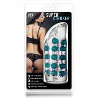 Мастурбатор вагина с бусинами внутри Blush M For Men Super Stroker Clear, прозрачный