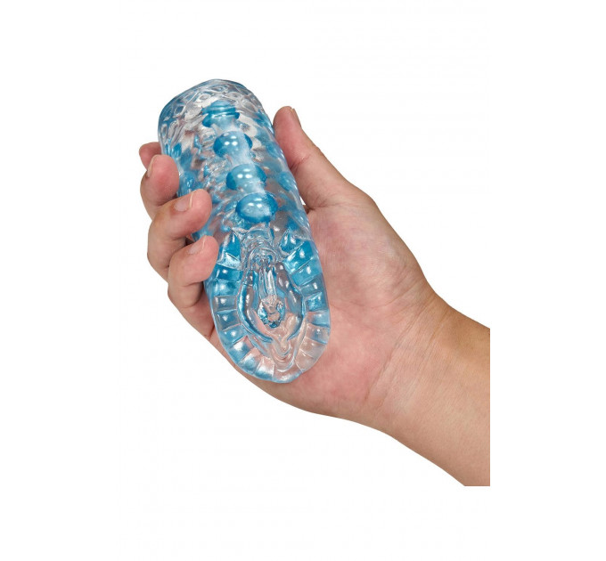 Мастурбатор вагина с бусинами внутри Blush M For Men Super Stroker Clear, прозрачный