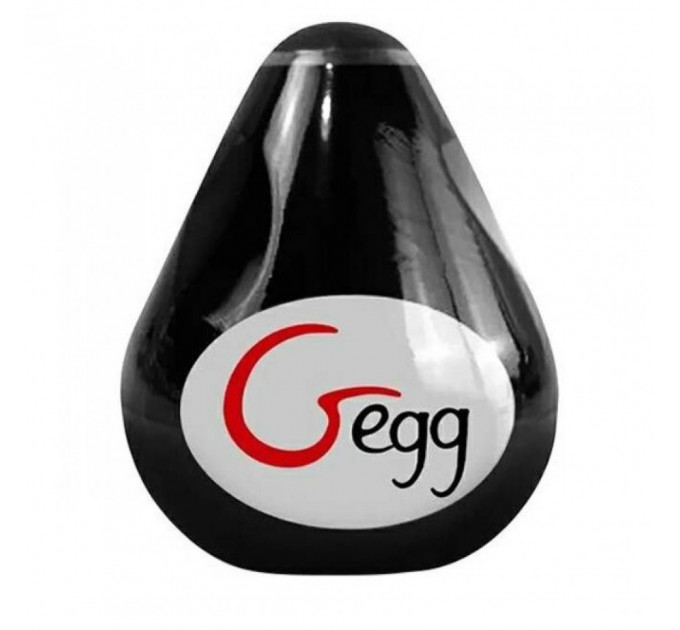 Мастурбатор многоразовый яйцо Gvibe Gegg, черный (при покупке 3 ед., тестер за 1 грн.)