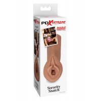 Мастурбатор Pipedream PDX Extreme Sorority Snatch коричневый, 13.5 см
