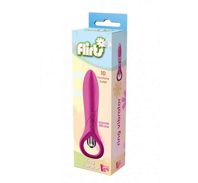Мини-вибратор для точки G Dream Toys Flirts 10 розовый, 15.5 см х 2.9 см