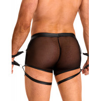 Чоловічі труси напівпрозорі Star Night з обмежувачами для рук, чорні, M