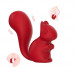 Міні-вібратор кліторальний Every Night Toys Debbie у формі білочки червоний, 10 режимів вібрації