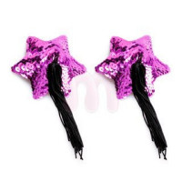 Пестисы в форме звездочек розовый-черный