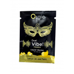 САШЕТ/Жидкий вибратор Orgie DUAL VIBE коктейль Джин-тоник лимон, 1 мл