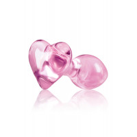 Скляна пробка NS Novelties CRYSTAL HEART PINK